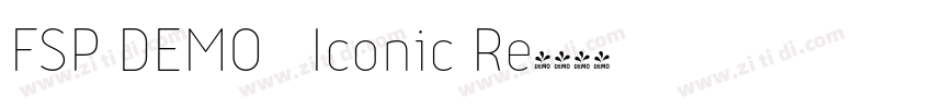 FSP DEMO   Iconic Re字体转换